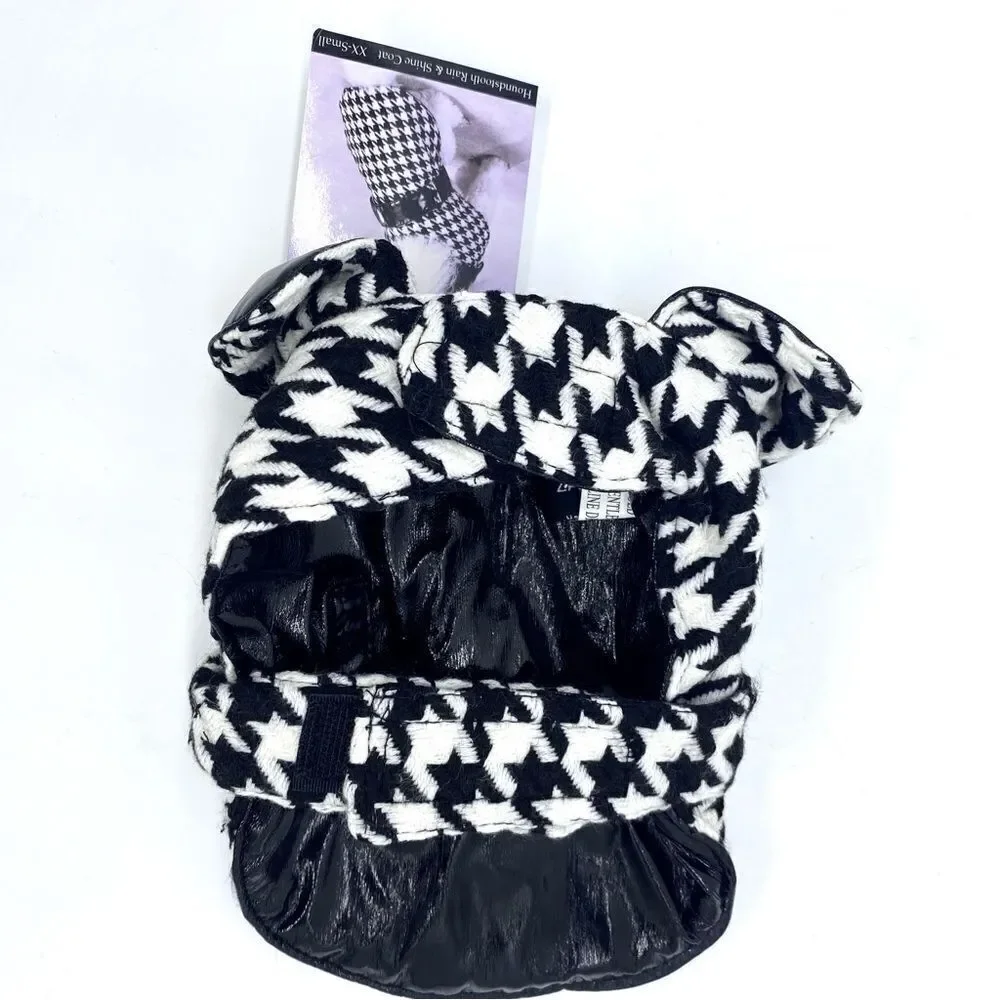 Zack & Zoey Houndstooth Dog Reversible Rain Jacket Coat XXS